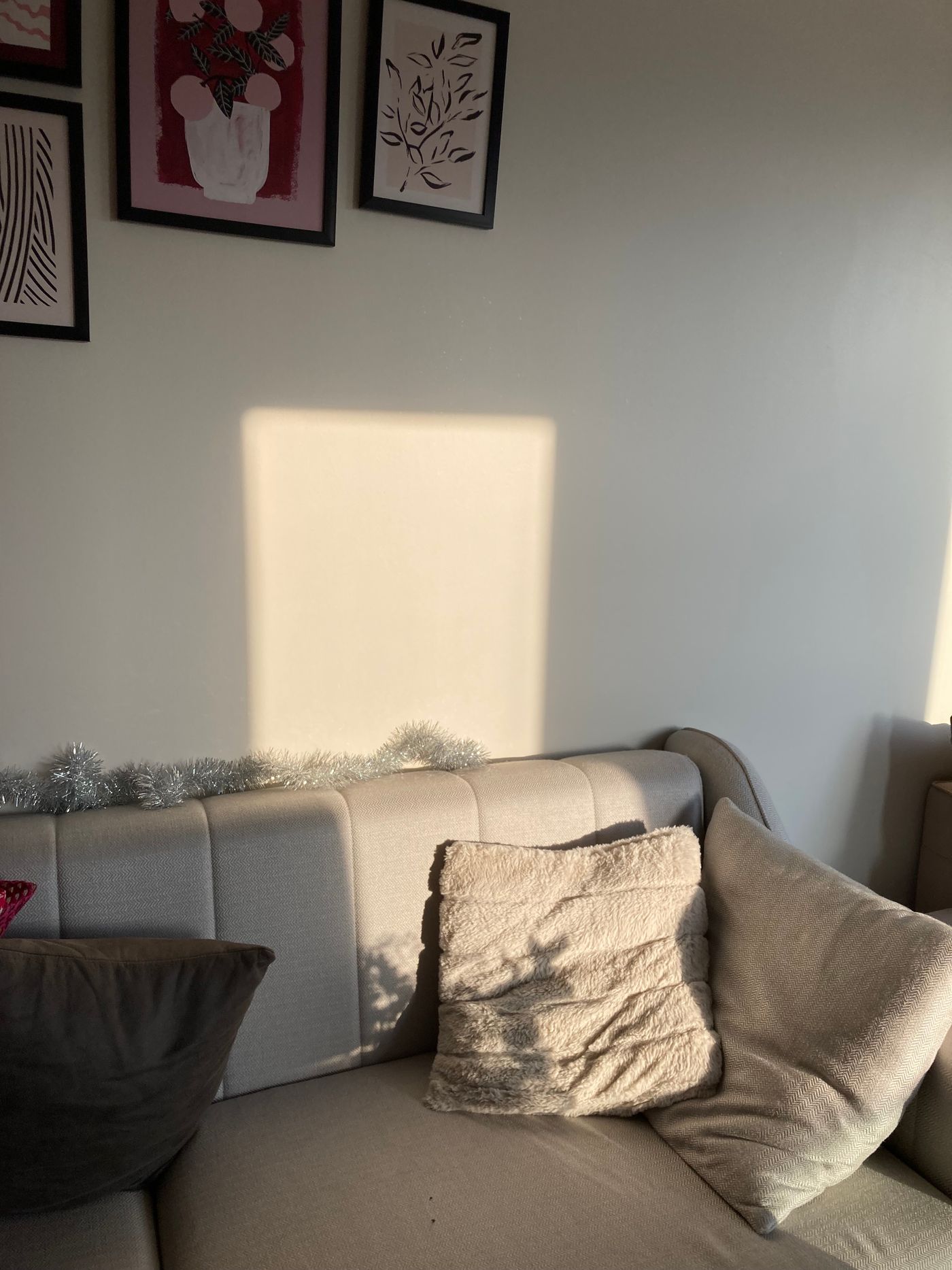 Room painted in Agreeable Gray
